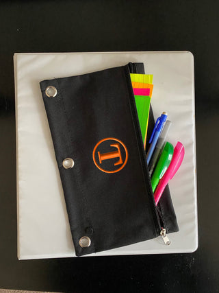 Personalized Notebook Pencil Case - Solid Colors