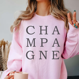 CHAMPAGNE Graphic Sweatshirt - Limeberry Designs