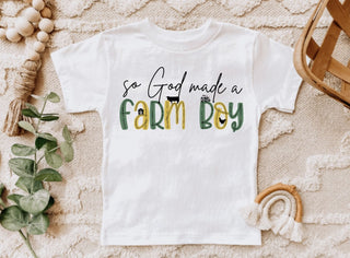 So God Made a Farm Girl Tee Shirt, Farming T-Shirt