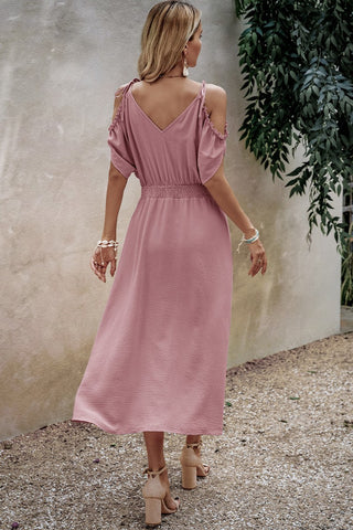 Ruffle Radiance Midi Dress