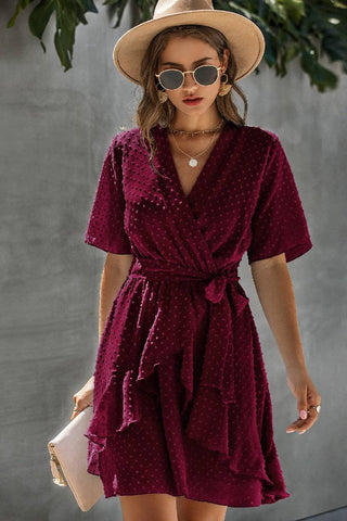 Ruffle Romance Wrap Dress