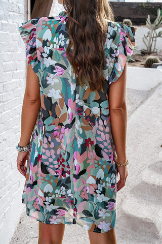 Floral Whisper A-Line Dress