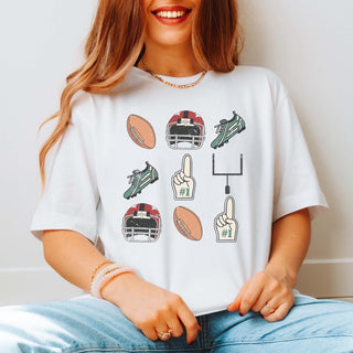 Football Collage Graphic Tee