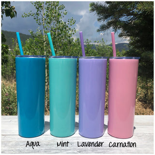 LAST CHANCE - Personalized Name | Engraved 20oz Stainless Steel Skinny Tumbler