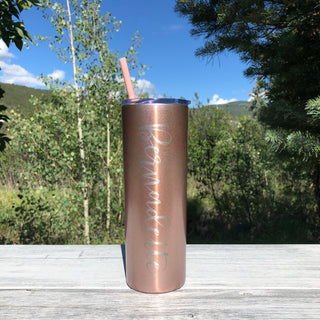 LAST CHANCE - Personalized Name | Engraved 20oz Stainless Steel Skinny Tumbler