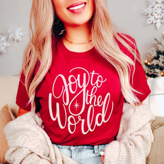 Joy To The World Bella Graphic Tee - Limeberry Designs