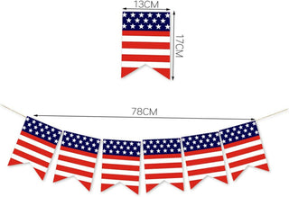 Stars and Stripes 4th of July Flag Banner
