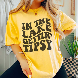 Lake Gettin Tipsy Comfort Color Tee