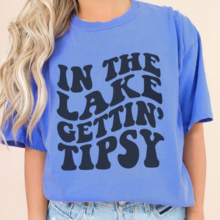 Lake Gettin Tipsy Comfort Color Tee