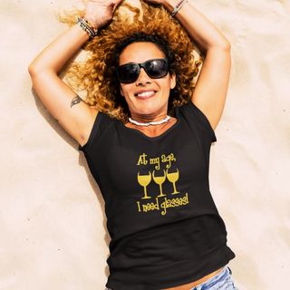 Super Soft Glittery Wine Tee's