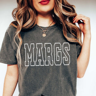 Margs Collegiate Lettering Comfort Color Tee