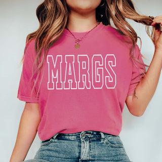 Margs Collegiate Lettering Comfort Color Tee