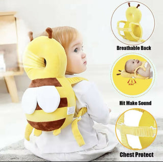 Baby Head Protector Backpack: Bee Soft Landing & Safety Toddler Fall Protection for Baby Crawling & Walking &Falling-Back Cushion for Infant