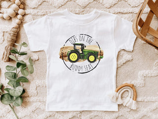 Dibs on the Buddy Seat, Farming Kids Tee Shirt