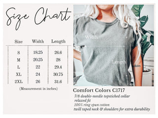 Personalized Large Bow Comfort Color Tee With Front And Back Design