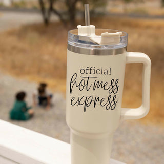 Baseball Mom Tumblers | 40oz tumblers with Lid, Straw & Handle | Funny Coffee Mugs for Moms