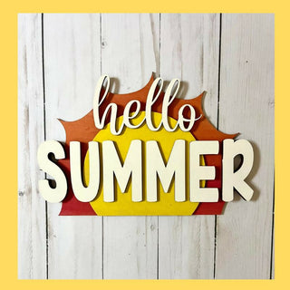 Hello Summer Sun Laser-Cut DIY 3D Craft Kit