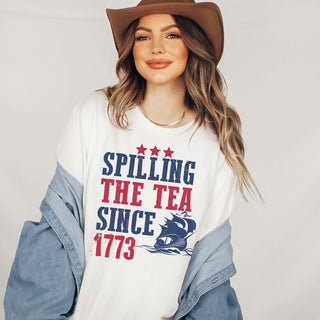 Spilling Tea Since 1773 Comfort Color Graphic Tee