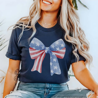 Stars and Stripes Bow Tee