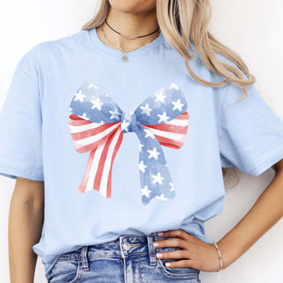 Stars and Stripes Bow Tee