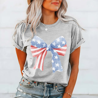 Stars and Stripes Bow Tee
