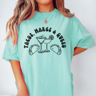 Tacos Margs Queso Comfort Color Tee