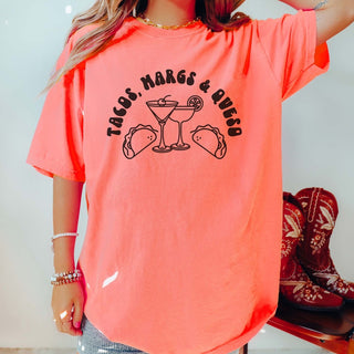 Tacos Margs Queso Comfort Color Tee