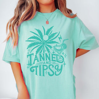 Tanned And Tipsy Comfort Color Tee