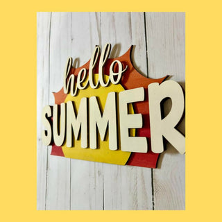 Hello Summer Sun Laser-Cut DIY 3D Craft Kit