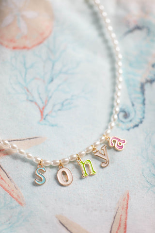 Pearl Custom Name Necklace