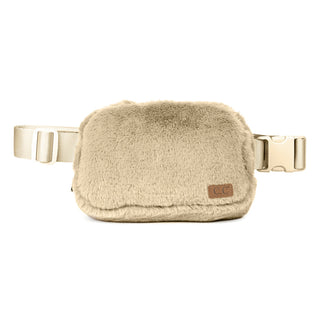 CC Faux Fur Cross-Body Belt Bag | Fanny Pack | Sling Bag