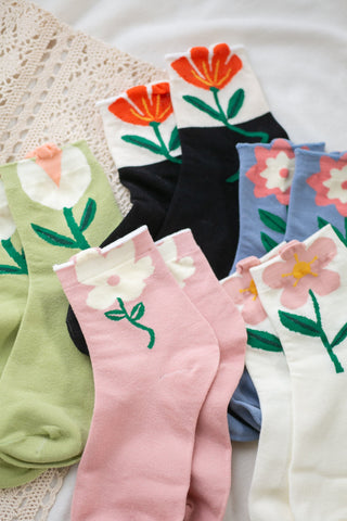 Fun Floral Socks