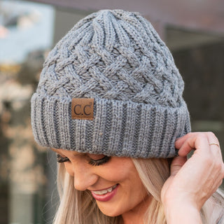 CC Beanie Lattice Pattern